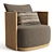 Teak Byron Lounge Chair - Restoration Hardware 3D model small image 1