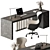 Executive Office Desk - Modern Design 3D model small image 2