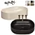 Luxury SALVATORI Balnea Washbasin Set 3D model small image 2