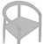 Modern Italian Design Chair MHC.3 3D model small image 5