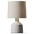 Sleek Concrete Table Lamp 3D model small image 1