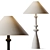 Elegant Ceramic Table Lamp 3D model small image 1