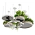 High-Quality Indoor Hanging Plant Set 3D model small image 3