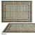 Handmade Oriental Ziegler Rug 3D model small image 1