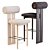 Hippo Bar Stool: Danish Design 3D model small image 1