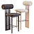 Hippo Bar Stool: Danish Design 3D model small image 3