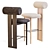 Hippo Bar Stool: Danish Design 3D model small image 4