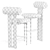 Hippo Bar Stool: Danish Design 3D model small image 5