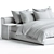 Designer Flexform GROUNDPIECE Bed By Antonio Citterio 3D model small image 3