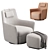 Modern Design Alexander Armchair: 3D Model 3D model small image 3