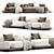 Busnelli Grumetto Sofa 02 Modern 3D model small image 3