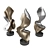 Metal Leaf Abstract Sculpture 3D model small image 4