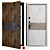 Rodos Metal Entry Door F-121 3D model small image 1