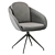 Gamble Textile Light Grey Chair 3D model small image 1