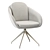 Gamble Textile Light Grey Chair 3D model small image 2