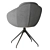 Gamble Textile Light Grey Chair 3D model small image 4