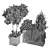 Rustic Garden Trio Set 3D model small image 5
