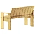 Modern Outdoor Dining Bench: Hay 3D model small image 7
