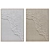 Textured Plaster Photo Frame Set 3D model small image 3