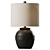 Elegant Maineville Ceramic Table Lamp 3D model small image 1