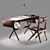 Modern Minimalist Oscar Giorgio Desk 3D model small image 10