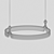 Rival Gold Pendant Light 52W 3D model small image 2