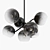 Modern Staggered Glass Pendant Light 3D model small image 1