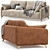 Leri Velvet Sofa with Accessories 3D model small image 11