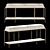 Elegant Oolong Console Table 3D model small image 1