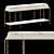 Elegant Oolong Console Table 3D model small image 2