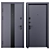 Modern Metal Entry Door Lampre-3 3D model small image 3