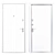 Modern Metal Entry Door Lampre-3 3D model small image 4