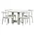 Modern Oak Dining Set - LuluSpace 3D model small image 3