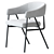 Contemporary Wire Frame Dining Armchair 3D model small image 5