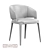 Customizable Leather Dining Chairs 3D model small image 4