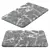 Microfiber Bathroom Mat IDDIS 3D model small image 5