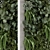 Concrete Base Vertical Garden Set 3D model small image 3