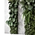 Concrete Base Vertical Garden Set 3D model small image 5