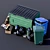 Outdoor Trash Can 3D Set 3D model small image 4