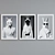 Animal Portraits Frame Set - Modern Style 3D model small image 2