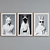 Animal Portraits Frame Set - Modern Style 3D model small image 4