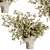 Plant Bouquet Vase 3D Model 3D model small image 3