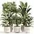 Stylish Indoor Plant Set 092 3D model small image 6