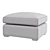 Landon Ottoman: Stylish Elegance Defined 3D model small image 2
