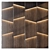 European Oak 3D Wall Panel 3D model small image 2