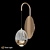 Modern Gold Bertie Wall Sconce 3D model small image 1