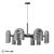 Kanti Loft Hanging Chandelier Set 3D model small image 4