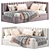 Natan Sofa Bed: Modern Elegance 3D model small image 3