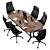 Modern Conference Meeting Table Elegance 3D model small image 3