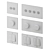 Corston Glass Switches and Sockets 3D model small image 10